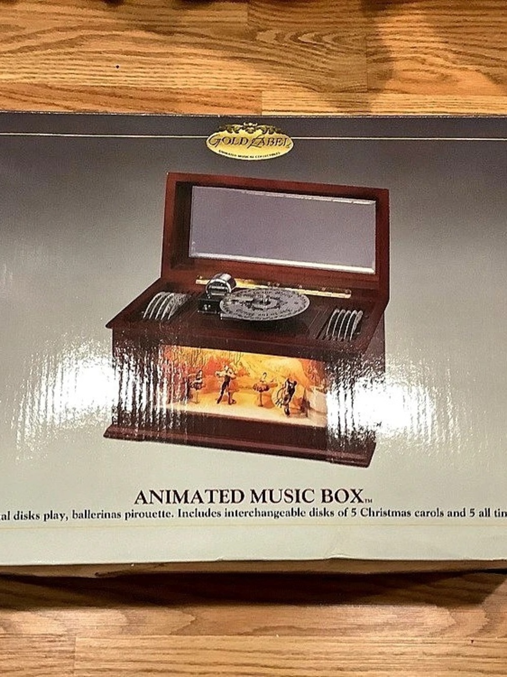 Mr. Christmas Gold Label Animated Music Box in Brown - Picture 4 of 5